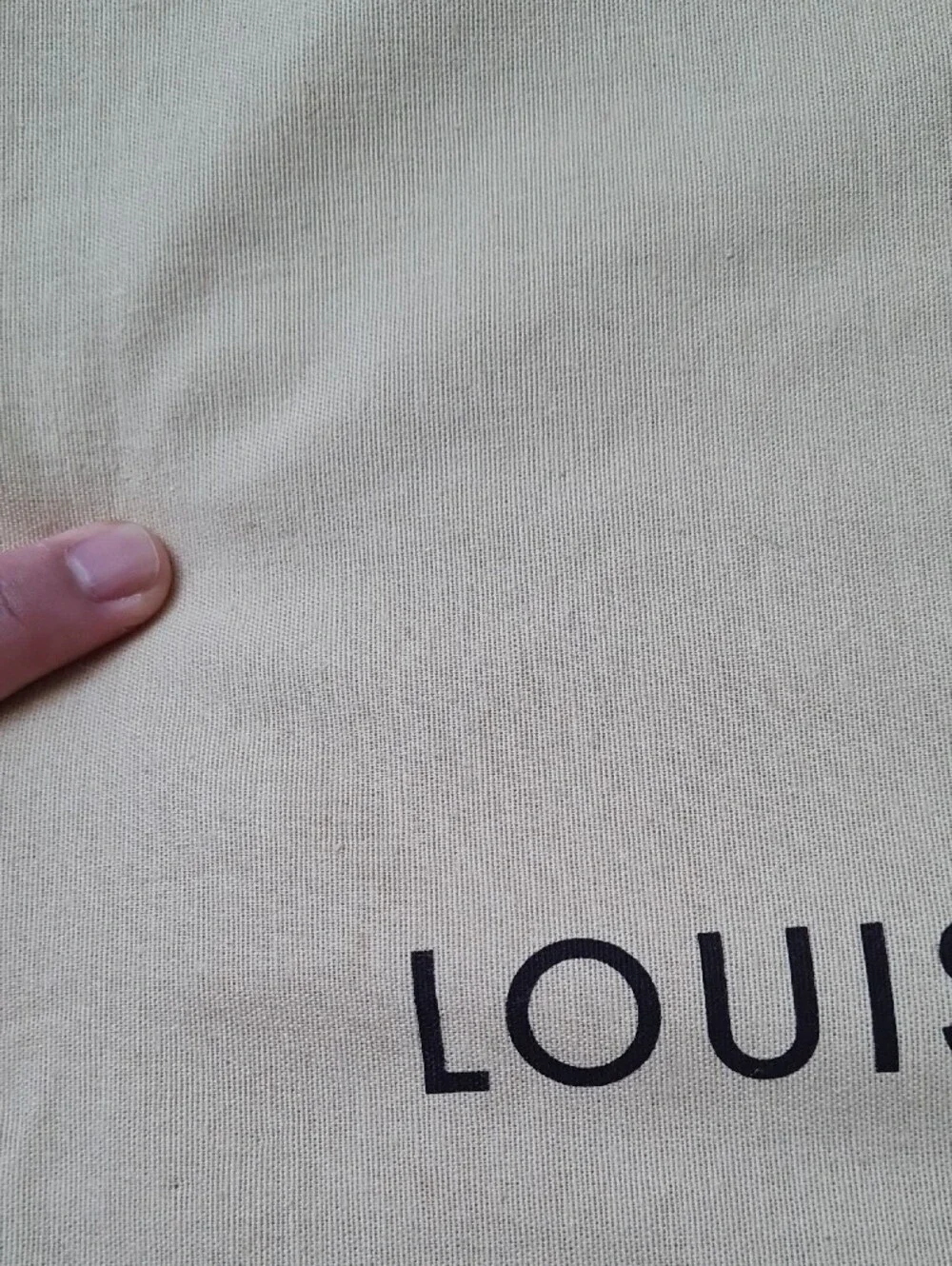 Louis Vuitton Cream Dust Bag